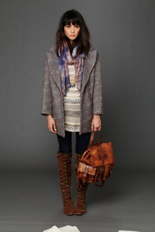 Golden Sun Tweed Coat
