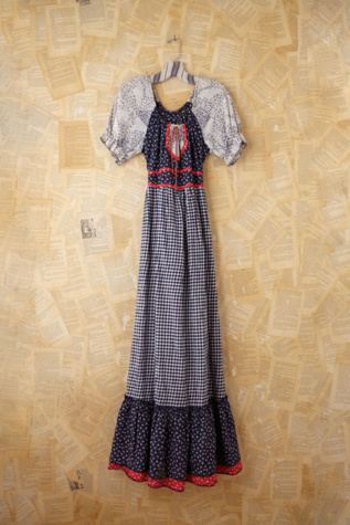 Free People Vintage Printed Maxi Peasant Dress in Vintage-Dresses