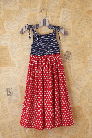 Free People Vintage Patriotic Star Babydoll Dress in Vintage-Dresses