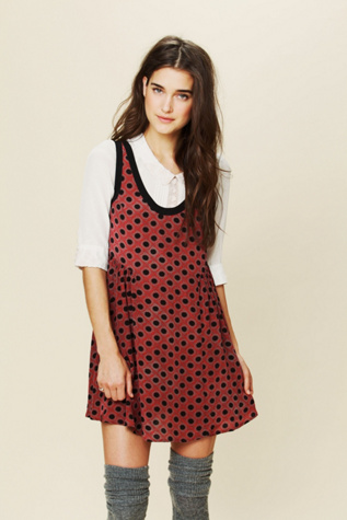 Mollys Dot Swing Dress