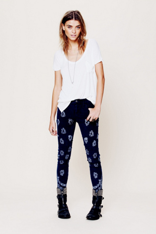 Printed Corduroy Skinny