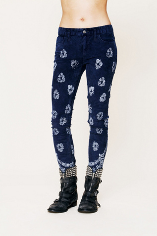 Printed Corduroy Skinny