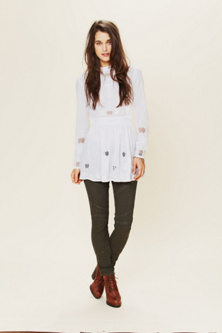 Herringbone Stretch Seamed Legging