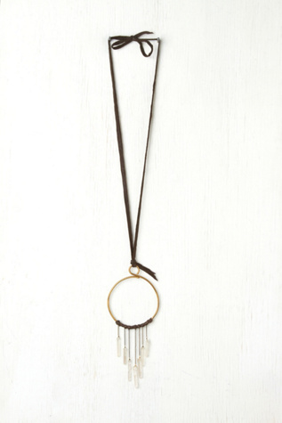 Crystal Hoop Necklace