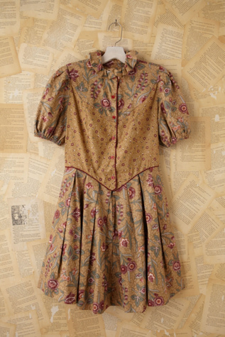 Vintage 1950s Batik Dress