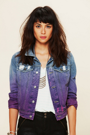 Ombre Wash Denim Jacket