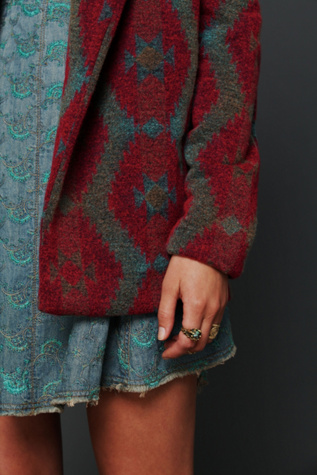 Changing Patterns Wool Swing Coat