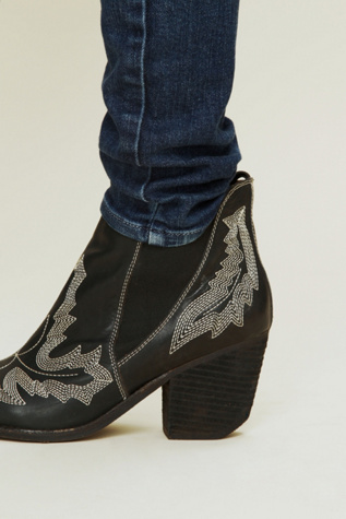 Black leather-white
