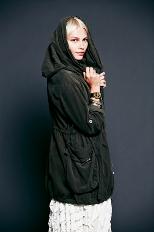 Twice Zipped Hooded Jacket