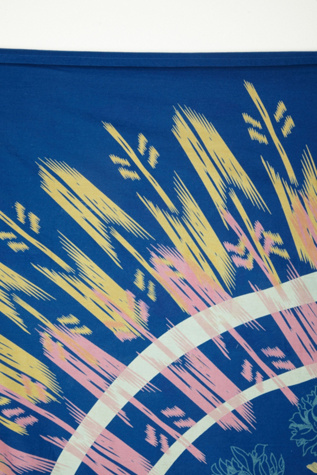 Feathers and Flowers Throw Blanket