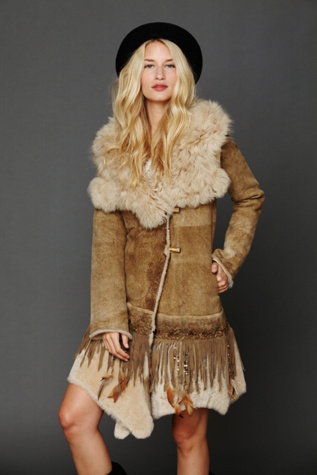 Embroidered Sheepskin Jacket
