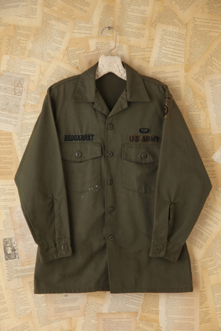 Free People Vintage Patched Military Jacket in vintage-jackets
