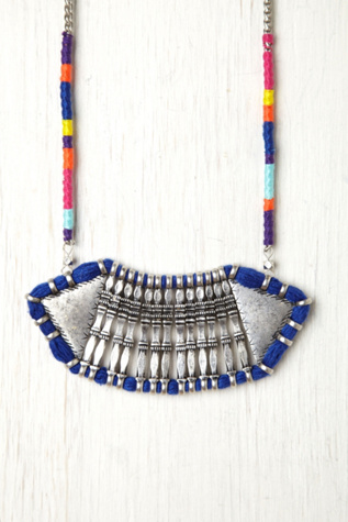 Thread Wrap Statement Necklace