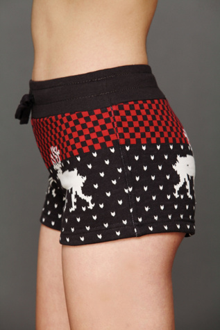 Fleece Printed Shorts