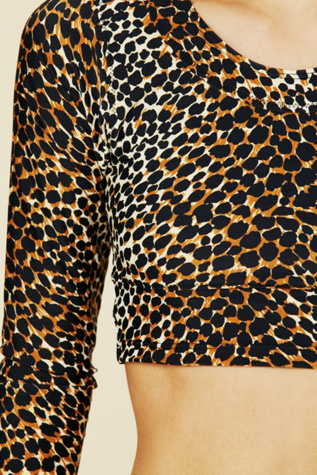 Cropped Rash Guard Top