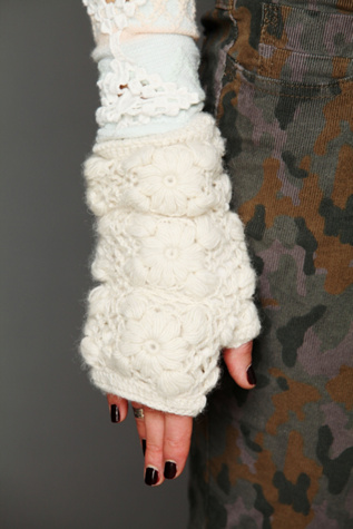 Crochet Fleece Armwarmer