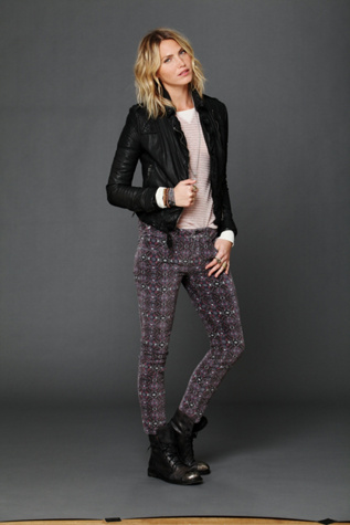 Printed Velvet Skinny
