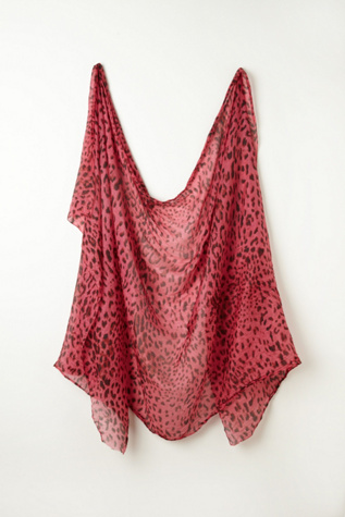 Silk Leopard Scarf