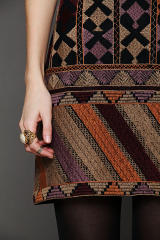 Phulkari Embroidered Shift Dress