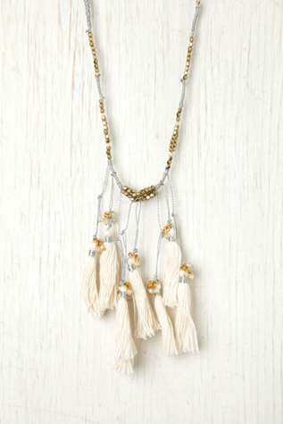 Multi Thread Tassel Necklace