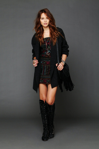 Embroidered Linen Dress