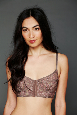 Printed Longline Bra
