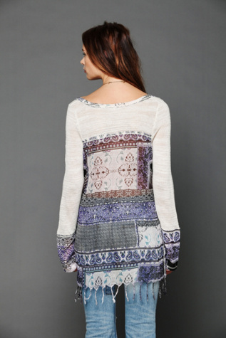 Printed Fringe Tunic