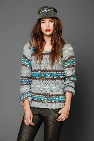 Lofty Sari Pieced Pullover