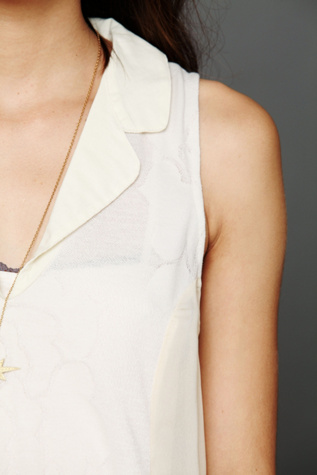 Floral Jacquard Chiffon Nightie