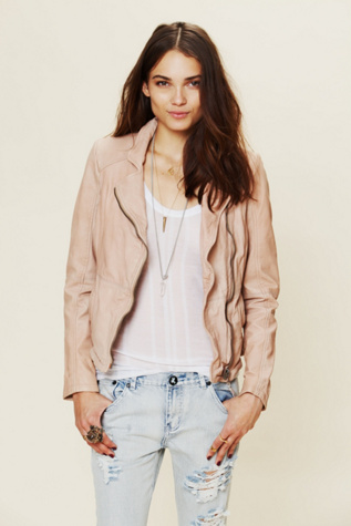 Pink Leather Jacket