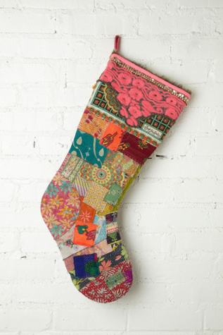 FP One Big Vintage Quilted Holiday Stocking