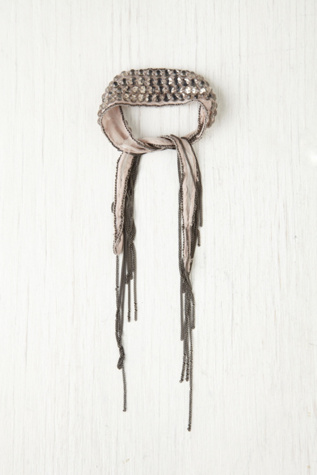 Beaded Metal Fringe Bracelet