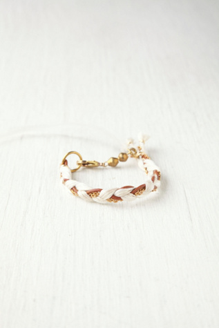 Chain Braided Feather Bracelet