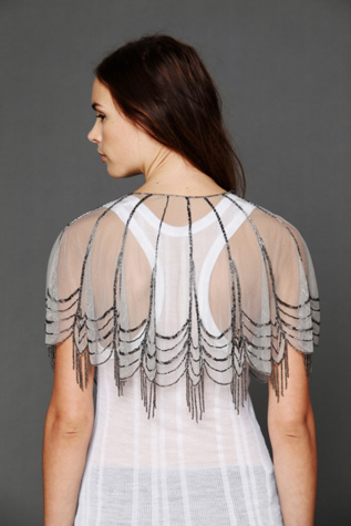 Garbo Embellished Capelet