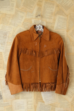 Free People Vintage Suede Fringe Jacket in vintage-jackets