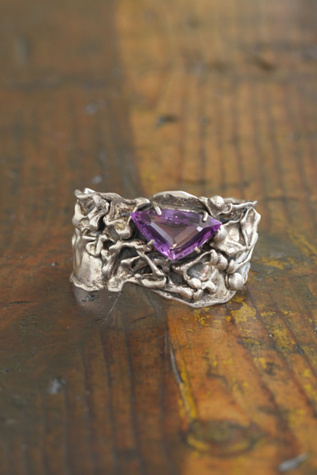Vintage Purple Stone Cuff