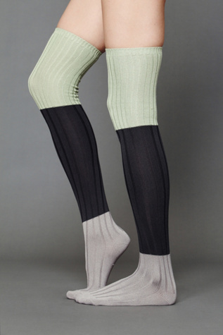 Colorblock Rib Tall Sock