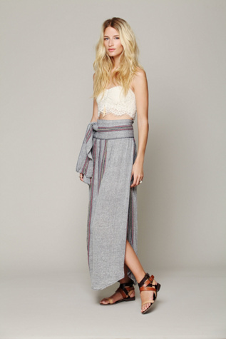 Jen's Pirate Booty Stripe Spinner Maxi Skirt