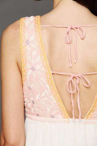 Tiered Embroidered Dress