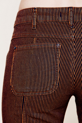 Coral/White Stripe