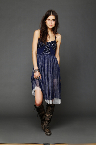 Embellished Tulle Slip
