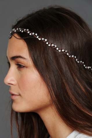 Leather Swarvoski Headwrap