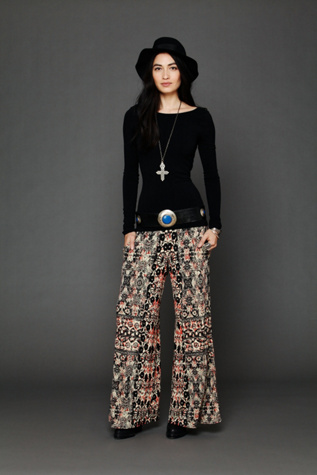 Printed Knit Wideleg
