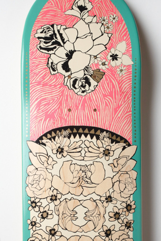 Limited Edition Free People Printed Skateboard