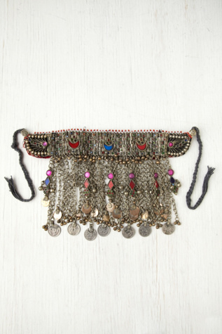 Vintage Afghani Tribal Bib Necklace