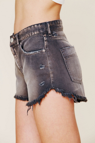 Dolphin Hem Denim Cut Off