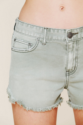 Dolphin Hem Denim Cut Off