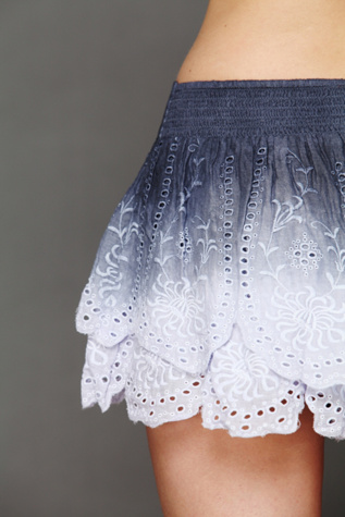Tiered Eyelet Short