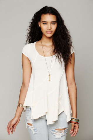 Short Sleeved Seamed Pullover