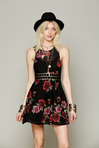 Daisy Waist Print Dress